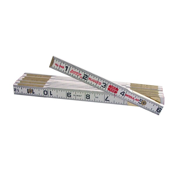 Bon 11-464 Rule, Wood, Modular Spacing, 6 Foot